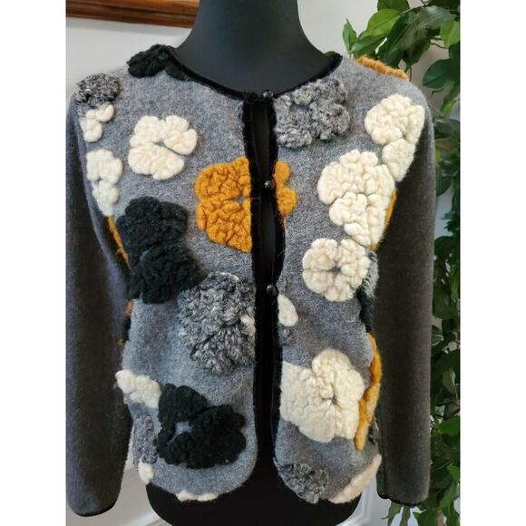 Trisha Tyler Crew Neck Cardigans Sweater - Picture 2 of 11